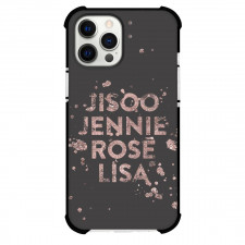 Blackpink Phone Case For iPhone And Samsung Galaxy - Blackpink Jisoo Jennie Rose And Lisa Glitter Art