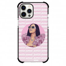 Cardi B Phone Case For iPhone Samsung Galaxy Pixel OnePlus Vivo Xiaomi Asus Sony Motorola Nokia - Cardi B Portrait Illustration Art Pink Effect On Word Art Background