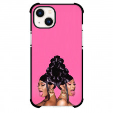 Cardi B Phone Case For iPhone Samsung Galaxy Pixel OnePlus Vivo Xiaomi Asus Sony Motorola Nokia - Cardi B WAP Cover Art On Pink Background