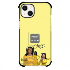 Cardi B Phone Case For iPhone Samsung Galaxy Pixel OnePlus Vivo Xiaomi Asus Sony Motorola Nokia - Cardi B Bodak Yellow Song Player On Yellow Background