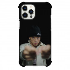 Central Cee Phone Case For iPhone and Samsung Galaxy Devices - Central Cee Portrait On Black Background