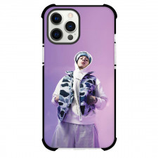 Central Cee Phone Case For iPhone and Samsung Galaxy Devices - Central Cee Standing On Purple Background