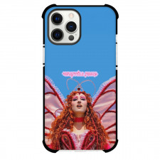 Chappell Roan Phone Case For iPhone Samsung Galaxy Pixel OnePlus Vivo Xiaomi Asus Sony Motorola Nokia - Chappell Roan Butterfly Dress with Text on Blue Background