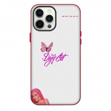 Doja Cat Phone Case For iPhone Samsung Galaxy Pixel OnePlus Vivo Xiaomi Asus Sony Motorola Nokia - Doja Cat Logo And Pink Butterfly Poster