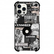 Eminem Phone Case For iPhone Samsung Galaxy Pixel OnePlus Vivo Xiaomi Asus Sony Motorola Nokia - Eminem Censored Grayscale Collage Poster