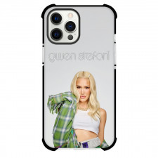 Gwen Stefani Phone Case For iPhone Samsung Galaxy Pixel OnePlus Vivo Xiaomi Asus Sony Motorola Nokia - Gwen Stefani Portrait Wearing Green Checkered Shirt