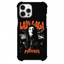 Lady Gaga Phone Case For iPhone Samsung Galaxy Pixel OnePlus Vivo Xiaomi Asus Sony Motorola Nokia - Lady Gaga Mayhem Black and Orange Illustration