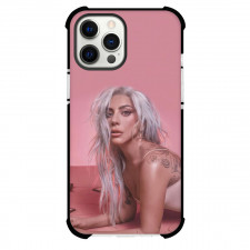 Lady Gaga Phone Case For iPhone Samsung Galaxy Pixel OnePlus Vivo Xiaomi Asus Sony Motorola Nokia - Lady Gaga Picture On Pink Background