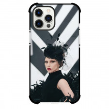 Lady Gaga Phone Case For iPhone Samsung Galaxy Pixel OnePlus Vivo Xiaomi Asus Sony Motorola Nokia - Lady Gaga Side Portrait Wearing Black Feather Dress
