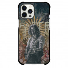Hozier Phone Case For iPhone Samsung Galaxy Pixel OnePlus Vivo Xiaomi Asus Sony Motorola Nokia - Hozier Playing Guitar Grayscale Picture On Vintage Painting