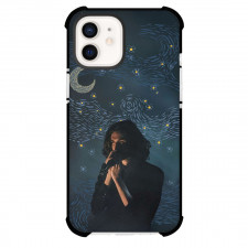 Hozier Phone Case For iPhone Samsung Galaxy Pixel OnePlus Vivo Xiaomi Asus Sony Motorola Nokia - Hozier Side Portrait On Moon And Stars Painting Background