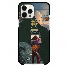 Hozier Phone Case For iPhone Samsung Galaxy Pixel OnePlus Vivo Xiaomi Asus Sony Motorola Nokia - Hozier Standing Back With Guitar On Graphic Art Background