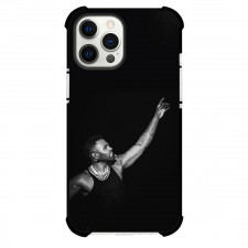 Jason Derulo Phone Case For iPhone Samsung Galaxy Pixel OnePlus Vivo Xiaomi Asus Sony Motorola Nokia - Jason Derulo Raising Hand Grayscale Poster