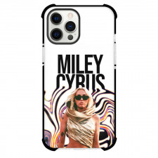 Miley Cyrus Phone Case For iPhone And Samsung Galaxy - Miley Cyrus Standing On Graphic Art