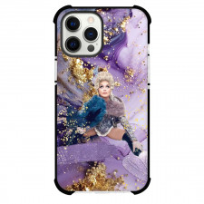 Madonna Phone Case For iPhone Samsung Galaxy Pixel OnePlus Vivo Xiaomi Asus Sony Motorola Nokia - Madonna Sitting On Purple Glitter Background