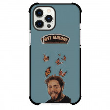 Post Malone Phone Case For iPhone Samsung Galaxy Pixel OnePlus Vivo Xiaomi Asus Sony Motorola Nokia - Post Malone Retro Poster Design On Gray Background