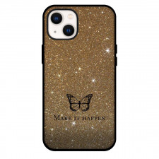 Mariah Carey Phone Case For iPhone Samsung Galaxy Pixel OnePlus Vivo Xiaomi Asus Sony Motorola Nokia - Mariah Carey Make It Happen Golden Glitter Background Poster