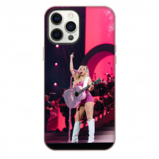 Megan Moroney Phone Case For iPhone Samsung Galaxy Pixel OnePlus Vivo Xiaomi Asus Sony Motorola Nokia - Megan Moroney Performs On Stage With Pink Guitar Poster