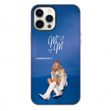 Megan Moroney Phone Case For iPhone Samsung Galaxy Pixel OnePlus Vivo Xiaomi Asus Sony Motorola Nokia - Megan Moroney Sitting On Blue Background
