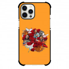 Migos Phone Case For iPhone And Samsung Galaxy - Migos Graphic Art On Orange Background