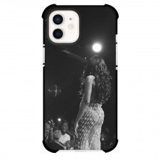 Muni Long Phone Case For iPhone Samsung Galaxy Pixel OnePlus Vivo Xiaomi Asus Sony Motorola Nokia - Muni Long Standing Back On The Stage Grayscale Poster