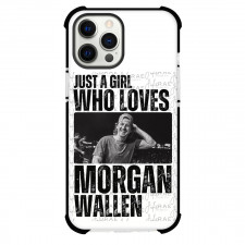 Morgan Wallen Phone Case For iPhone Samsung Galaxy Pixel OnePlus Vivo Xiaomi Asus Sony Motorola Nokia - Morgan Wallen Just A Girl Who Loves Grayscale Graphic Art On White Background