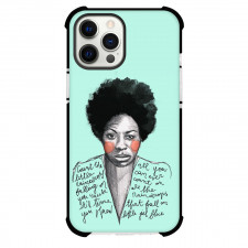 Nina Simone Phone Case For iPhone Samsung Galaxy Pixel OnePlus Vivo Xiaomi Asus Sony Motorola Nokia - Nina Simone Portrait Illustration By Francesca