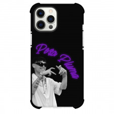 Peso Pluma Phone Case For iPhone Samsung Galaxy Pixel OnePlus Vivo Xiaomi Asus Sony Motorola Nokia - Peso Pluma Grayscale Candid Picture On Black Background