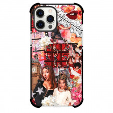 PinkPantheress Phone Case For iPhone Samsung Galaxy Pixel OnePlus Vivo Xiaomi Asus Sony Motorola Nokia - PinkPantheress White Dress Crown On Head Red Boxes Background Collage Poster