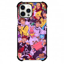 Stray Kids Phone Case For iPhone And Samsung Galaxy - Stray Kids Cartoon Art Collage