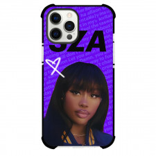 SZA Phone Case For iPhone Samsung Galaxy Pixel OnePlus Vivo Xiaomi Asus Sony Motorola Nokia - SZA Portrait On Blue Background