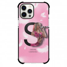 Sabrina Carpenter Phone Case For iPhone Samsung Galaxy Pixel OnePlus Vivo Xiaomi Asus Sony Motorola Nokia - Sabrina Carpenter Singing Fan Art Poster Pink Background