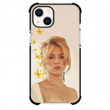 Shakira Phone Case For iPhone Samsung Galaxy Pixel OnePlus Vivo Xiaomi Asus Sony Motorola Nokia - Shakira Yellow Dress With Butterfly Accents Poster
