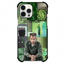 Stromae Phone Case For iPhone Samsung Galaxy Pixel OnePlus Vivo Xiaomi Asus Sony Motorola Nokia - Stromae Sit Down Green Collage Poster