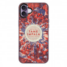 Tame Impala Phone Case For iPhone Samsung Galaxy Pixel OnePlus Vivo Xiaomi Asus Sony Motorola Nokia - Tame Impala Text Circle on Vintage Red and Blue Halftone Zodiac Star Map Background