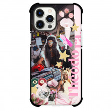 Theodora Phone Case For iPhone Samsung Galaxy Pixel OnePlus Vivo Xiaomi Asus Sony Motorola Nokia - Theodora Stars And Pink Collage Poster