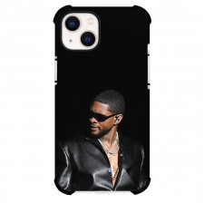 Usher Phone Case For iPhone Samsung Galaxy Pixel OnePlus Vivo Xiaomi Asus Sony Motorola Nokia - Usher Portrait On Black Background