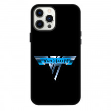 Van Halen Phone Case For iPhone Samsung Galaxy Pixel OnePlus Vivo Xiaomi Asus Sony Motorola Nokia - Band Retro Logo In Black Background