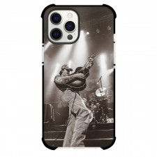 Zach John King Phone Case For iPhone Samsung Galaxy Pixel OnePlus Vivo Xiaomi Asus Sony Motorola Nokia - Zach John King Raised Guitar On Stage Grayscale Poster