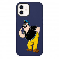 Popeye Bluto Phone Case For iPhone Samsung Galaxy Pixel OnePlus Vivo Xiaomi Asus Sony Motorola Nokia - Bluto Grumpy Pointing At Self Cartoon Art