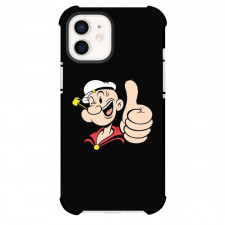 Popeye Phone Case For iPhone Samsung Galaxy Pixel OnePlus Vivo Xiaomi Asus Sony Motorola Nokia - Popeye Thumbs Up Portrait Black Background