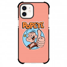 Popeye Phone Case For iPhone Samsung Galaxy Pixel OnePlus Vivo Xiaomi Asus Sony Motorola Nokia - Popeye Thumbs Up Portrait Peach Background
