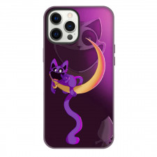 Poppy Play Time Catnap Phone Case For iPhone Samsung Galaxy Pixel OnePlus Vivo Xiaomi Asus Sony Motorola Nokia - Catnap Laying On Moon Smiling Poster