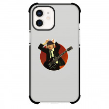 ACDC Angus Young Phone Case For iPhone Samsung Galaxy Pixel OnePlus Vivo Xiaomi Asus Sony Motorola Nokia - ACDC Angus Young Hells Bells In Zurich Album Sticker