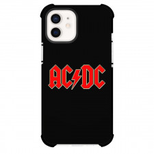 ACDC Phone Case For iPhone Samsung Galaxy Pixel OnePlus Vivo Xiaomi Asus Sony Motorola Nokia - ACDC Logo On Black Background