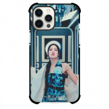 Baby Monster Ahyeon Phone Case For iPhone Samsung Galaxy Pixel OnePlus Vivo Xiaomi Asus Sony Motorola Nokia - Ahyeon Wearing Blue Skulls Portrait