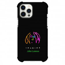 The Beatles John Lennon Phone Case For iPhone Samsung Galaxy Pixel OnePlus Vivo Xiaomi Asus Sony Motorola Nokia - The Beatles John Lennon Imagine Neon Effect Poster