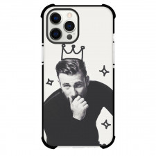 Pop Star Chris Evans Phone Case For iPhone and Samsung Galaxy Devices - Chris Evans Grayscale Crown Portrait