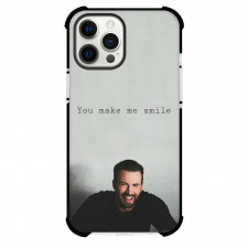 Pop Star Chris Evans Phone Case For iPhone and Samsung Galaxy Devices - Chris Evans You Make Me Smile Portrait