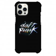 Daft Punk Phone Case For iPhone Samsung Galaxy Pixel OnePlus Vivo Xiaomi Asus Sony Motorola Nokia - Daft Punk Colour Logo On Black Background